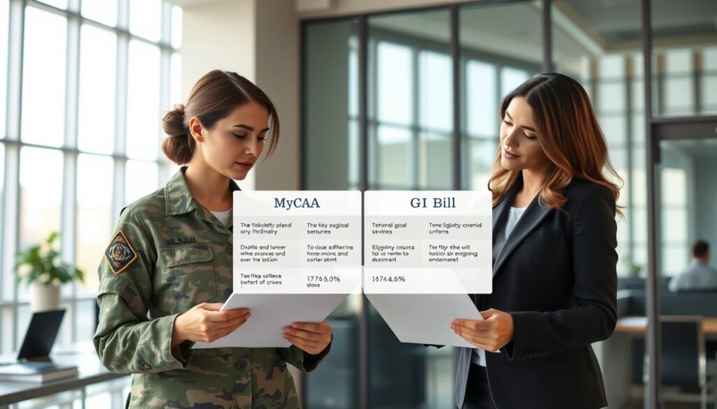 MyCAA vs GI Bill Benefits Comparison